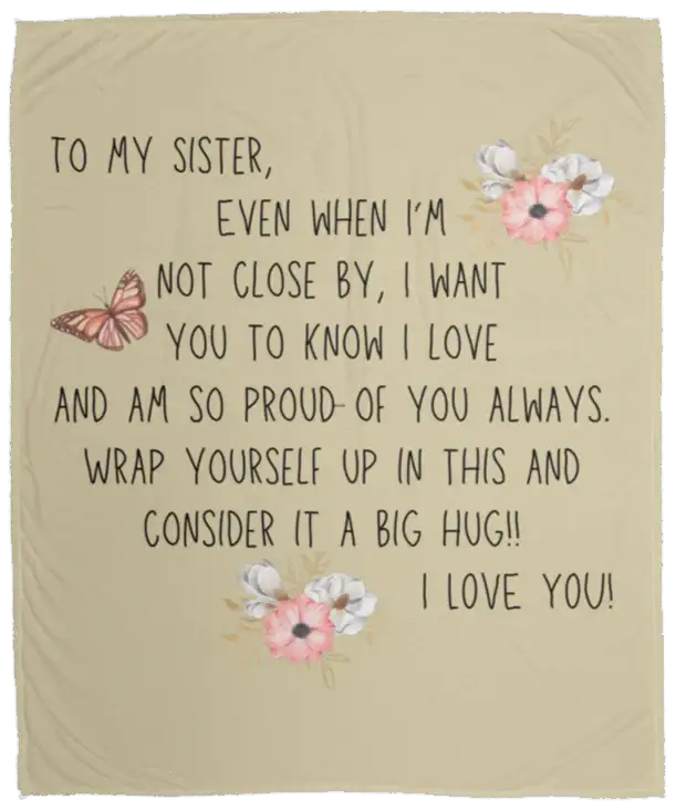 Sister- Cozy Plush Fleece Blanket - 50x60