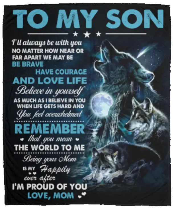 Son Wolf Blanket