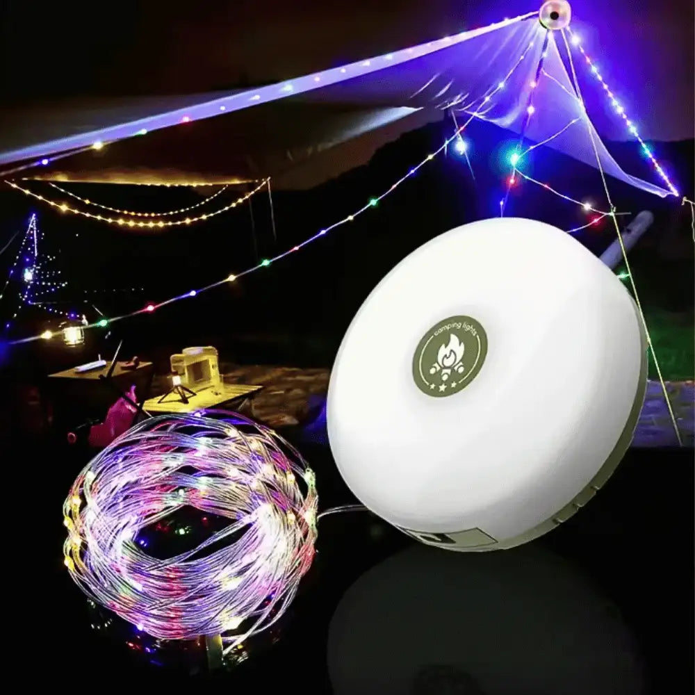 WanderLite™ Camping String Lights, Waterproof, Rechargeable, Battery pack