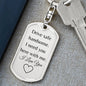 Drive Safe Dog Tag With Swivel Key Ring-Personalized