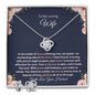 To My Loving Wife- Love Knot Necklace