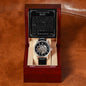 TO OUR AMAZING SON | Men's Openwork Watch | Black Card
