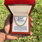 Promise Necklace Cuban Chain