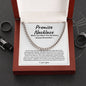 Promise Necklace Cuban Chain