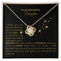 TO MY BEAUTIFUL | Love Knot Necklace | Personalized Gold Card