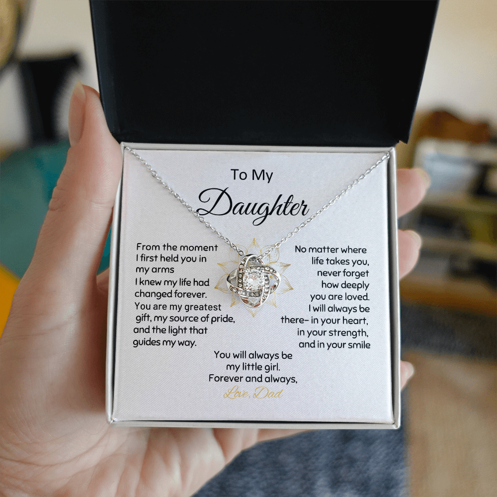 Daughter From Dad Love Knot Greatest Gift