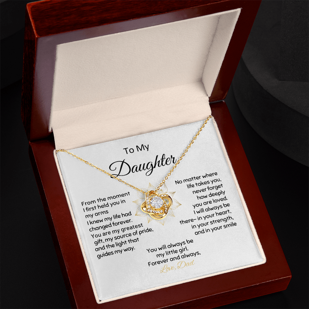 Daughter From Dad Love Knot Greatest Gift