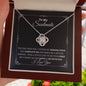 TO MY SOULMATE | Love Knot Necklace | Yellow and White Gold