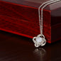 TO MY SOULMATE | Love Knot Necklace | Yellow and White Gold