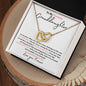 Granddaughter Rain | Double Heart Necklace
