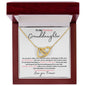 Granddaughter Rain | Double Heart Necklace
