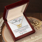 Granddaughter Rain | Double Heart Necklace