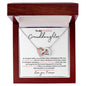 Granddaughter Rain | Double Heart Necklace