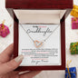 Granddaughter Rain | Double Heart Necklace