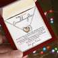 Granddaughter Rain | Double Heart Necklace