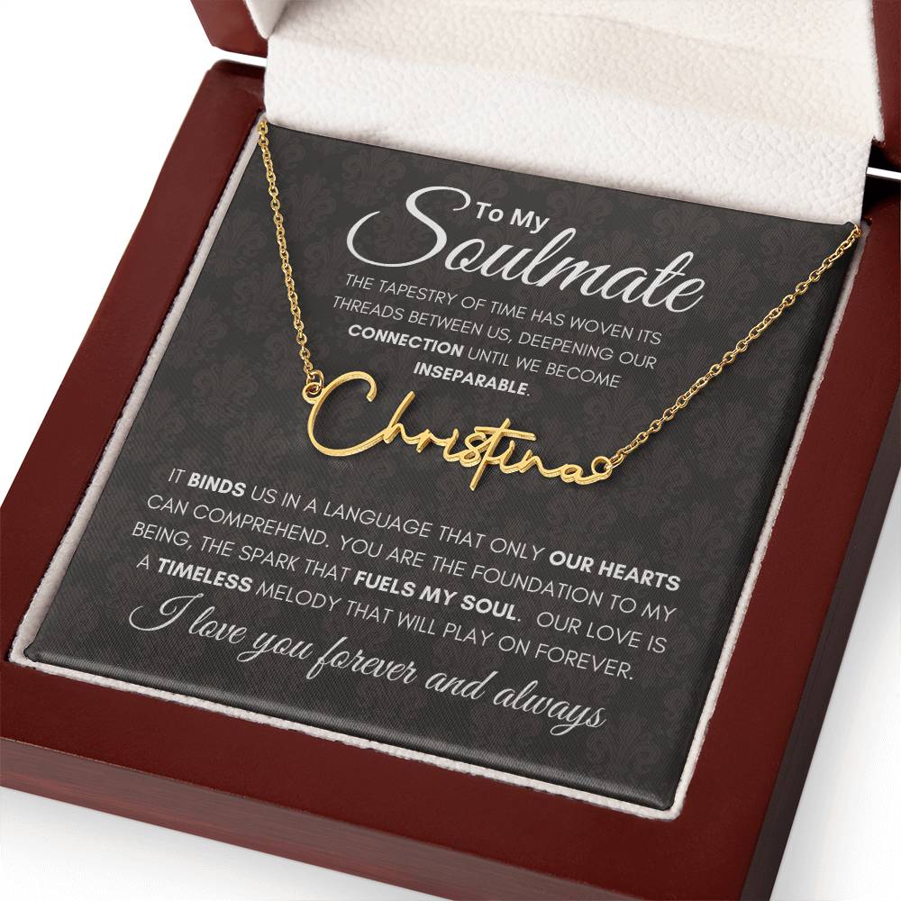 Soulmate Tapestry Name Necklace