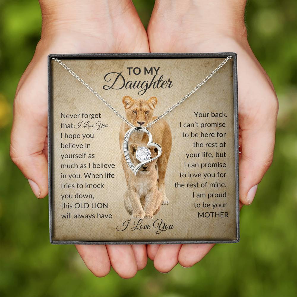 To My Daughter | Lion Mother| Forever Love necklace