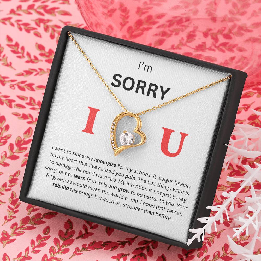 I'm Sorry Heart Necklace