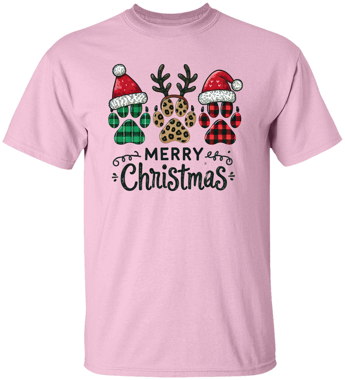 Merry Christmas Paws- Sweatshirt/T-Shirt Adult