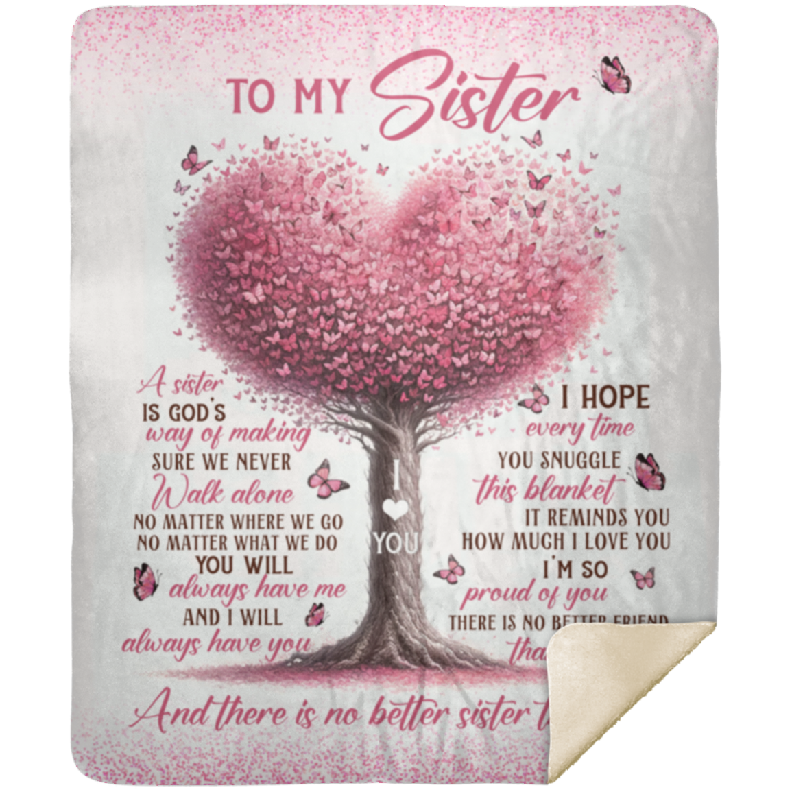 To My Sister Tree Blanket