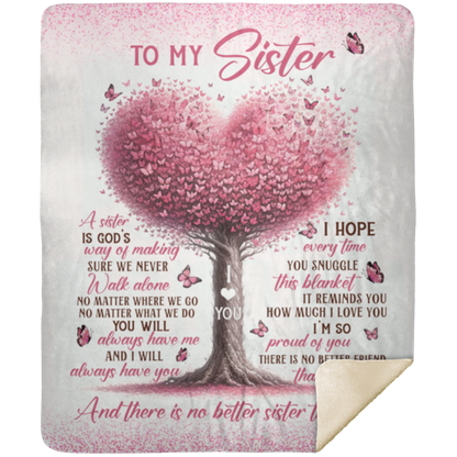 To My Sister Tree Blanket