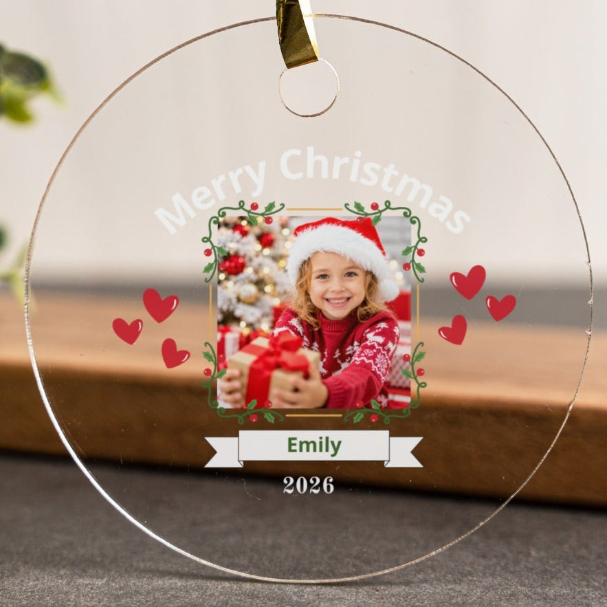Personalized Christmas Acrylic Ornament