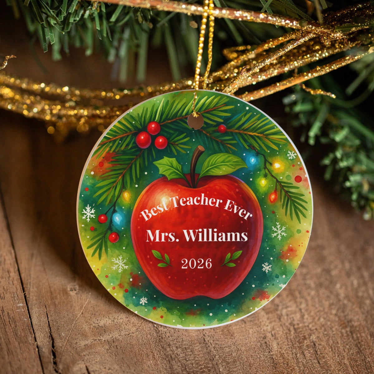 White Ceramic Ornament with Gift Box