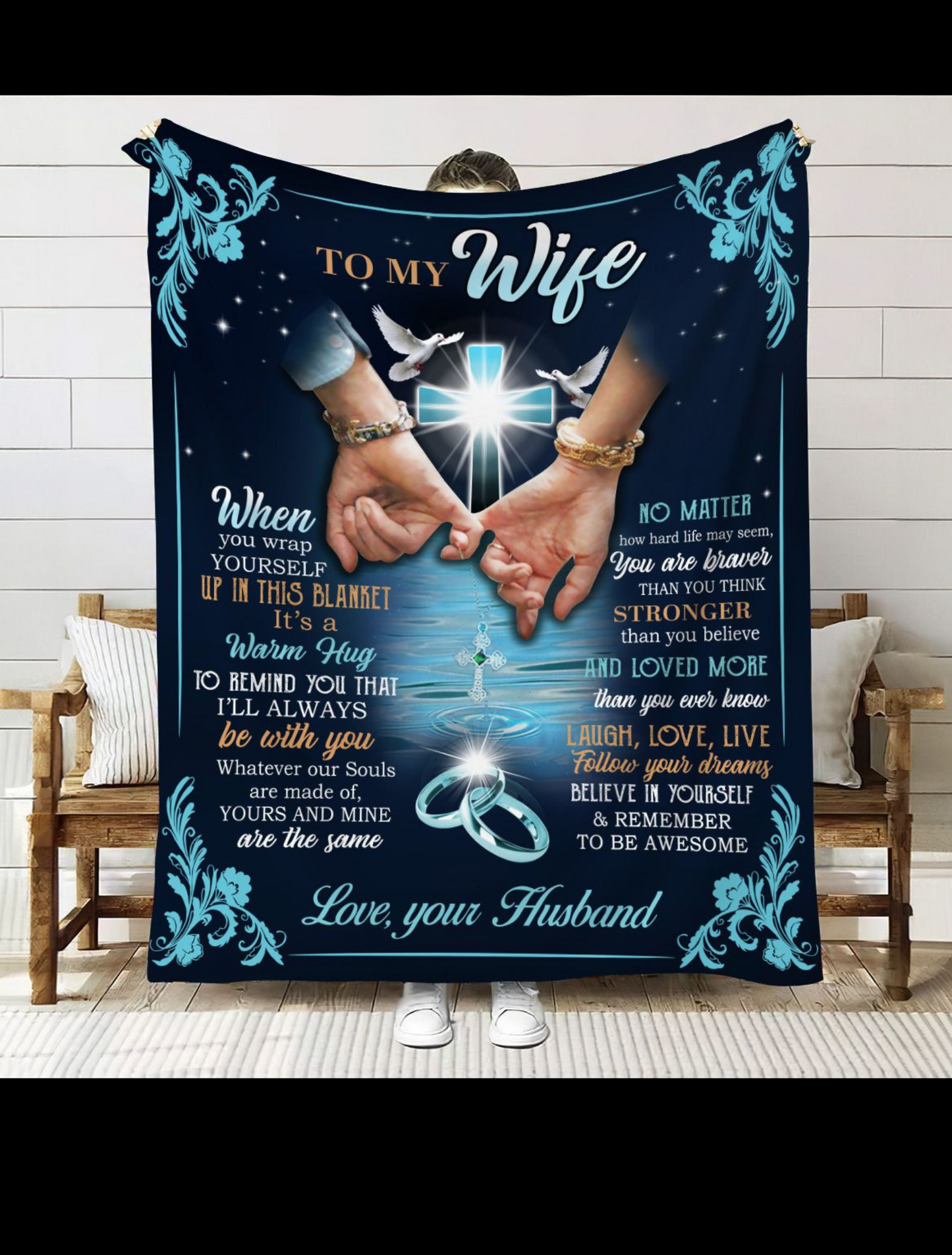 Couple Holding Hands Blanket