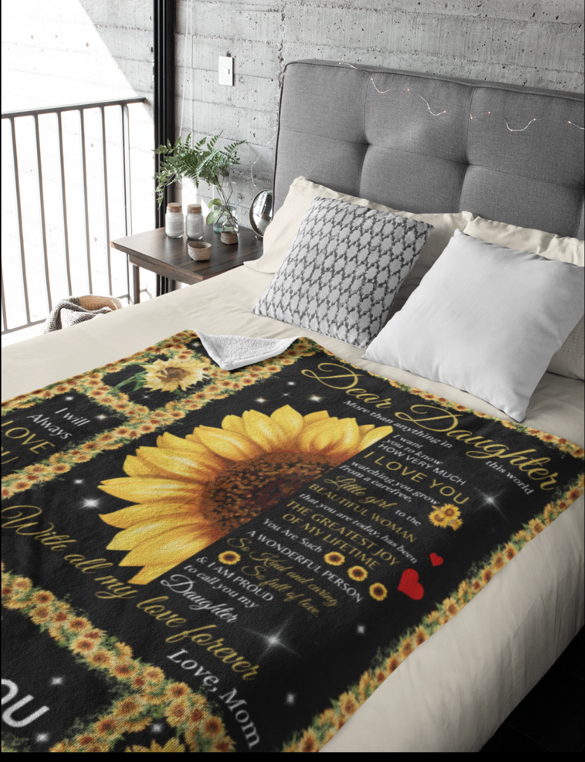 Sunflower Daughter Blanket