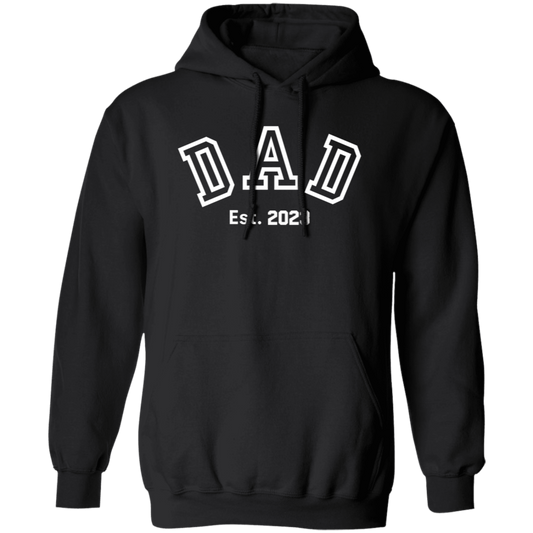 Dad Established White Letter Hoodie