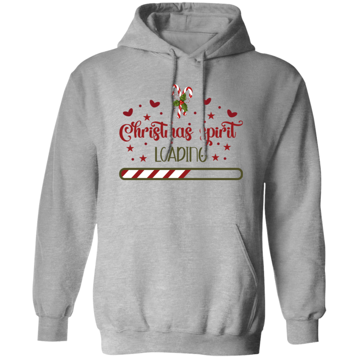 Christmas Spirit Loading-  Pullover Hoodie Women