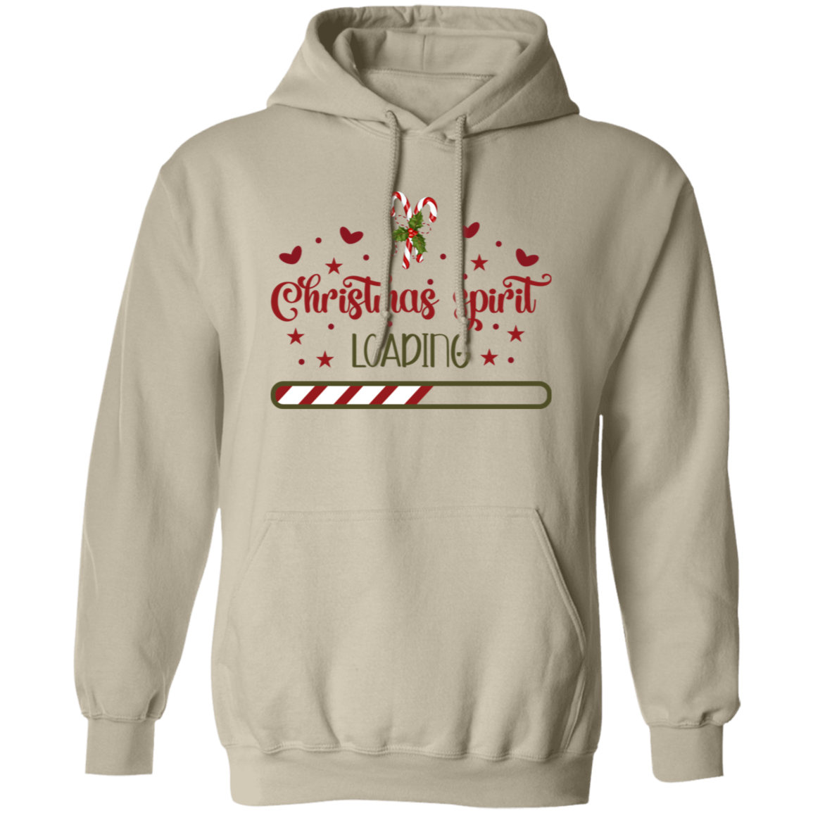 Christmas Spirit Loading-  Pullover Hoodie Women