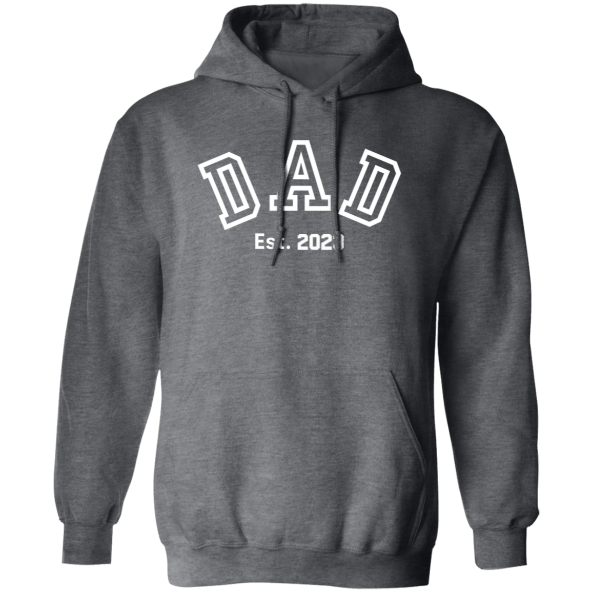 Dad Established White Letter Hoodie