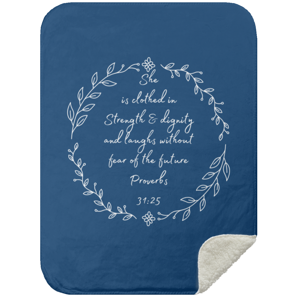 Strength and Dignity Premium Sherpa Blanket (Baby) 30x40