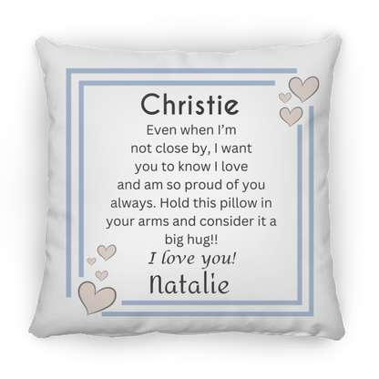 Sister Personalized 2 - Medium Square Pillow