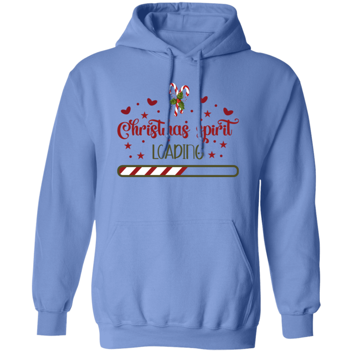 Christmas Spirit Loading-  Pullover Hoodie Women