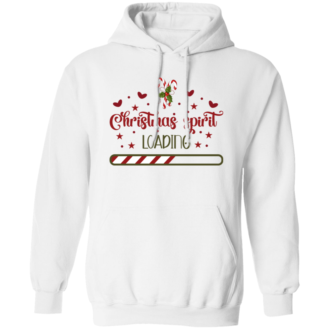 Christmas Spirit Loading-  Pullover Hoodie Women