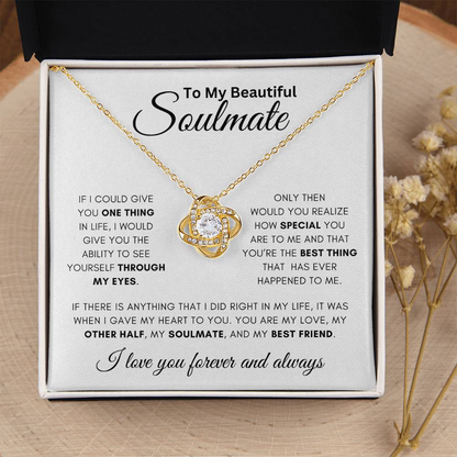 Soulmate -One Thing - Love Knot Necklace