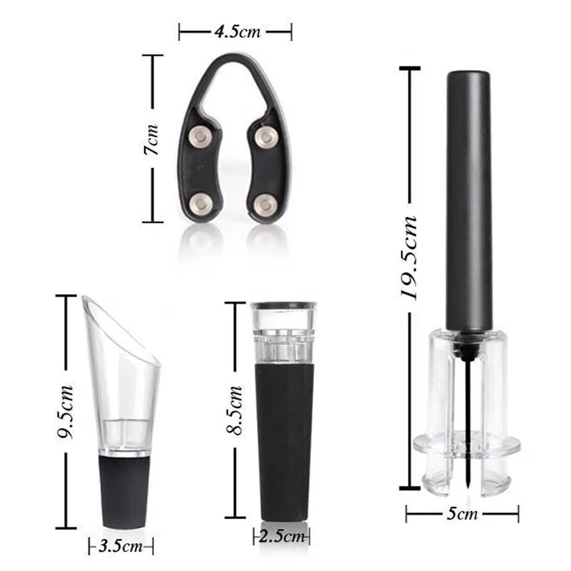 Air Pump Vacuum Wine Bottle Opener Kit