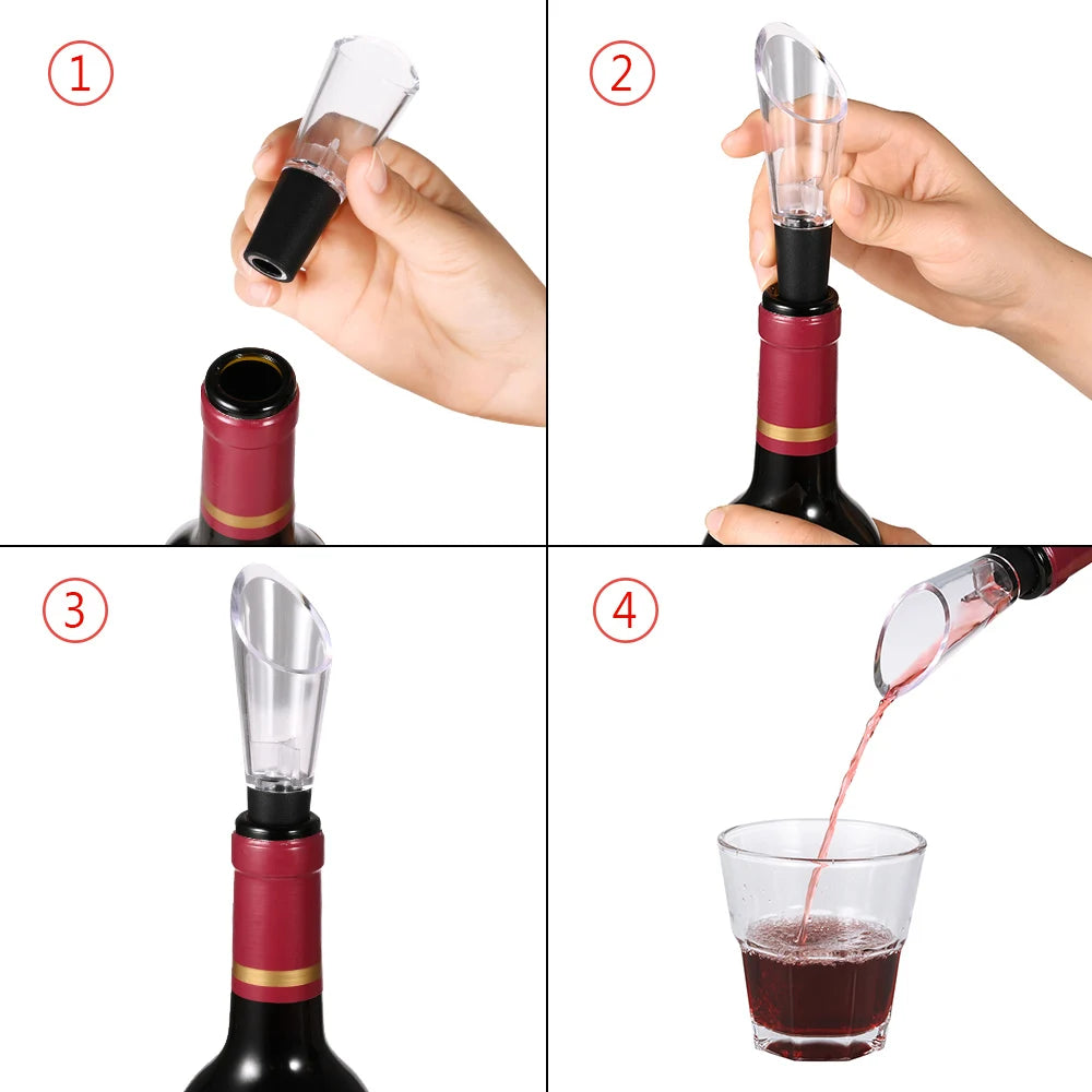 Air Pump Vacuum Wine Bottle Opener Kit