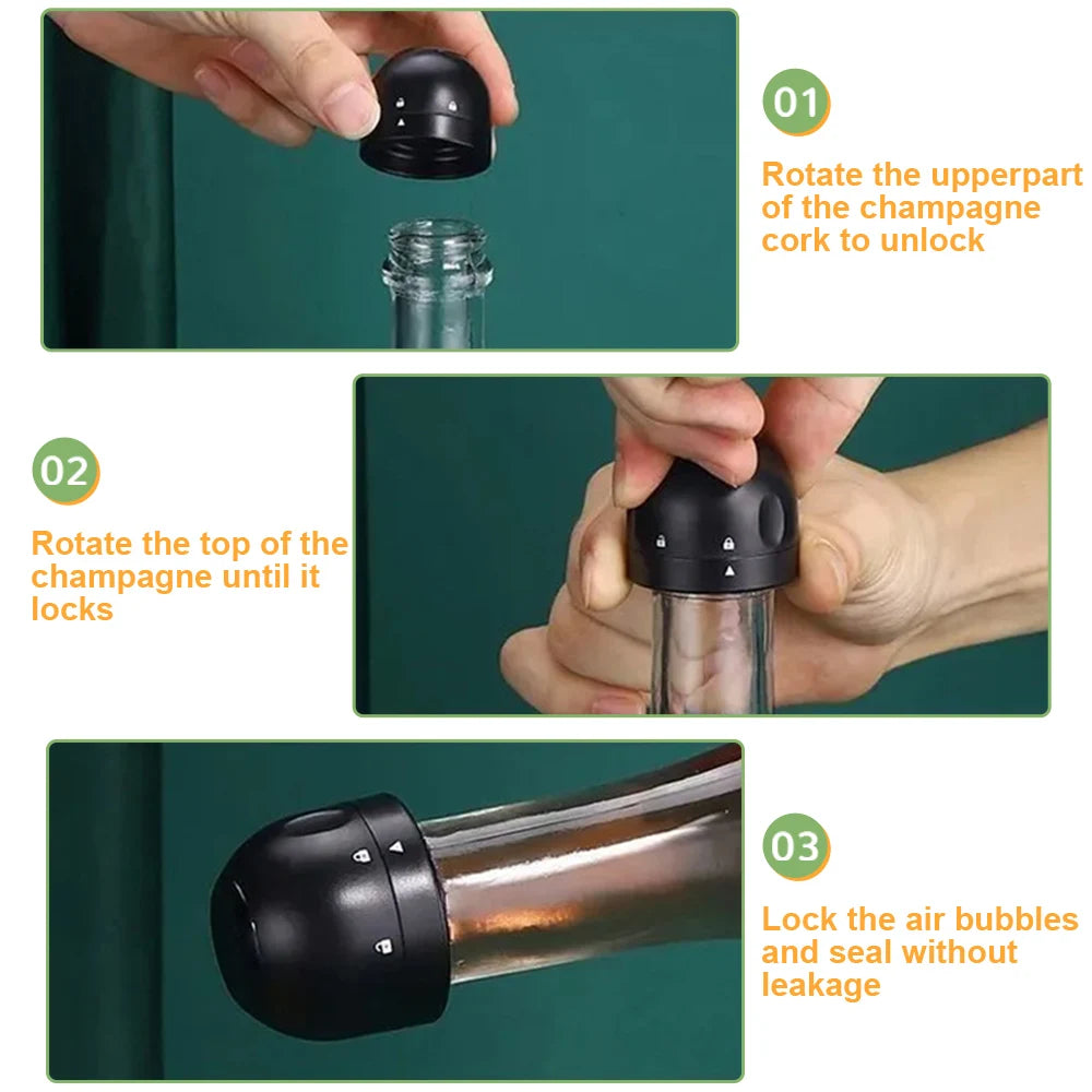 Air Pump Vacuum Wine Bottle Opener Kit