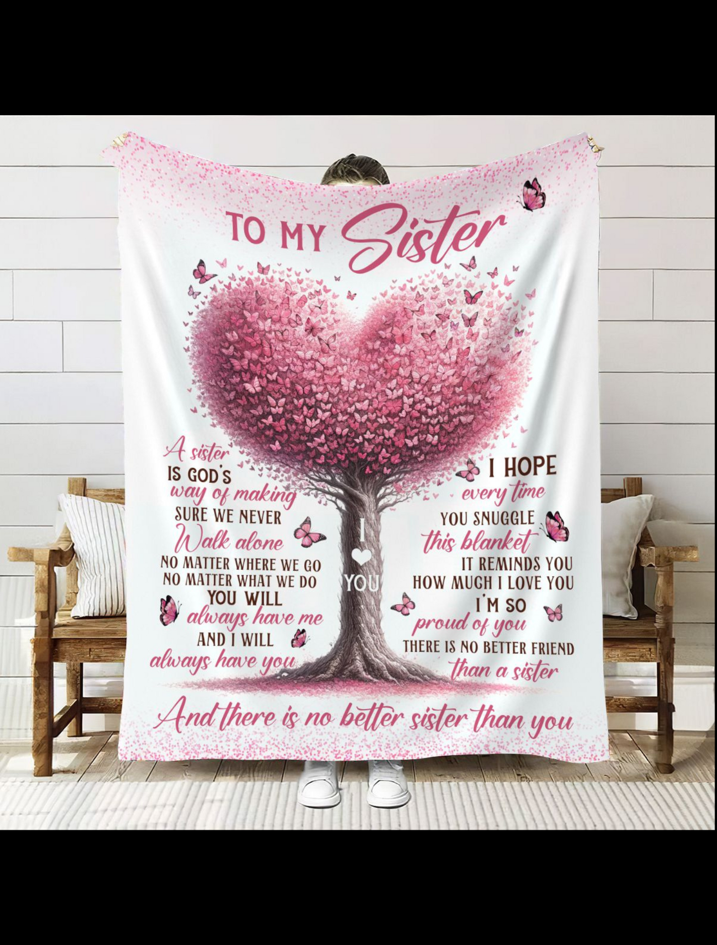 To My Sister Tree Blanket