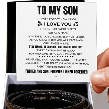 To My Son Never Forget forever Linked Father