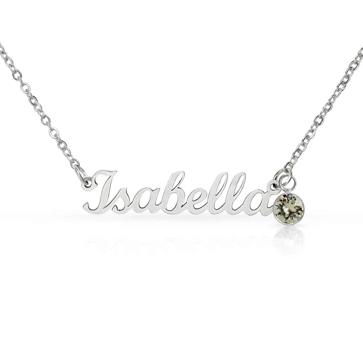 Personalized Name Necklace With Birthstone Daughter From Mom