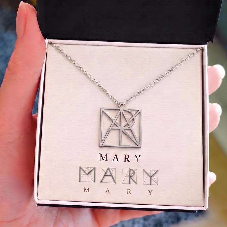 Custom Monogram Name Necklace