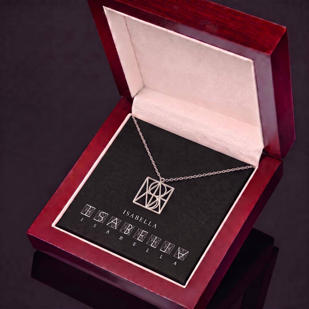 Custom Monogram Name Necklace