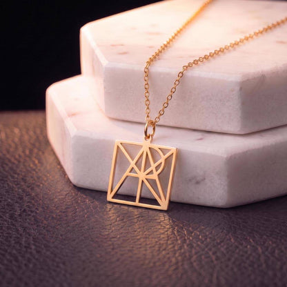 Custom Monogram Name Necklace