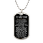 SON LIFE IS A JOURNEY DOG TAG