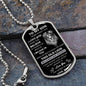 Son From Dad- Old Lion Dog Tag