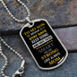 To My Son Be Brave Have Faith Dog Tag
